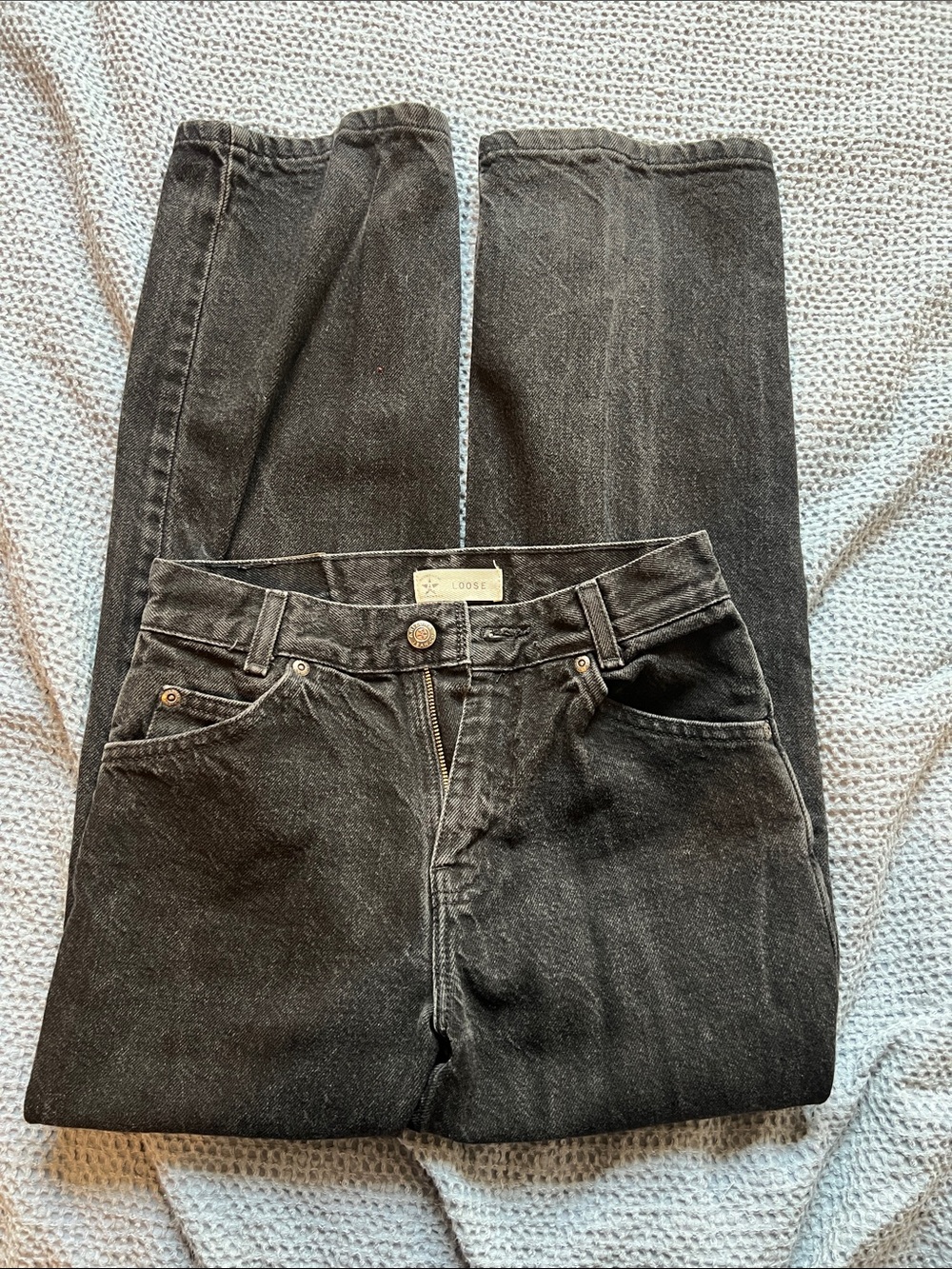 Loose Fit Women’s Black Jeans
